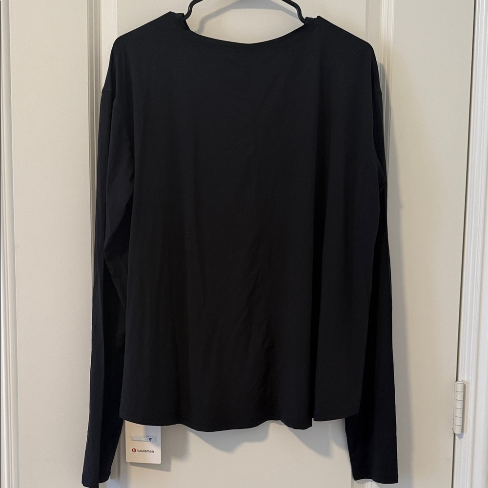 lululemon athletica Black Modal Relaxed Fit Lounge Long Sleeve - Picture 4 of 5